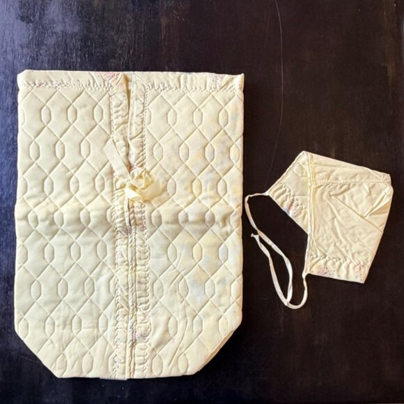 Eastex Other - 1970s Vintage Baby Quilted Bunting Sleeper Bonnet Eastex Boxed